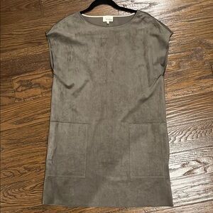 Gray Suede Wilfred Dress